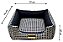 Cama Quadrada para Cachorro ou Gato Luppet Luxo Preto Vime (LP88018-02) - Imagem 2