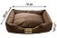 Cama Retangular para Cachorro ou Gato Luppet Super Luxo Marrom (LP101916-03) - Imagem 2