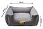Cama Quadrada para Cachorro ou Gatos Super Luxo Luppet Cinza (LP88016-02) - Imagem 5