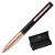 CANETA CROWN BULLET ESF PRETA COM OURO ROSA - Imagem 1