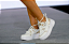 Tênis Casual Branco/Dourado Ramarim - Imagem 2