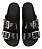 Chinelo Slide Preta Partner Zaxy - Imagem 8