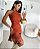 Vestido franja THAYNA Caramelo - Imagem 1