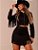 Conjunto Franja VIVI Preto - Imagem 1