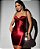 Vestido Luana acetinado Vermelho - Imagem 1