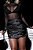 Saia Couro Fivelas Preto - Imagem 1