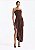 Vestido Midi Silvia-Marrom - Imagem 1