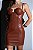 Vestido curto Croco Marrom - Imagem 2