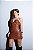 Vestido curto Croco Marrom - Imagem 1