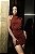 Vestido curto Lais - Bordo - Imagem 1