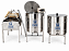 Kit Apícola Centrífuga Elétrica 32 quadros + Decantador 200kg + Mesa Desoperculadora 32 quadros - Imagem 1