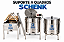 Quadros SCHENK Kit Apícola Centrífuga Elétrica 32 quadros + Decantador 200kg + Mesa Desoperculadora 32 quadros - Imagem 1