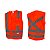 Colete Refletivo Steelflex/Bsb 1 Bolso Laranja Fluorescente - Imagem 1