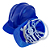 CAPACETE PLASTCOR CA 31469 AZUL - Imagem 1