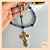 Terço N Sra Aparecida Azul Dourado - Imagem 3