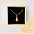 Colar N Sra Aparecida Strass Dourado - Imagem 1