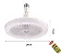 Lamp Ventilador D Teto Led 30w 3k 4k 6.5k C/ Contr - Imagem 2