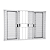 Janela Veneziana 6 Folhas Com Grade - Alumínio Branco - Linha Modular - Imagem 1