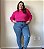 Tricot Plus Size Rosa Pink - Imagem 1