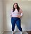 Tricot Plus Size Listrado - Imagem 1