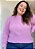 Tricot Plus Size Rosa Candy - Imagem 1
