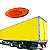 LANTERNA LATERAL LED BIVOLT CAMINHÃO CARRETA AMBAR SINALSUL - Imagem 1