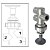 VALVULA PNEUMATICA FREIO PARA FACCHINI PUSH PULL ROSCA M16 - Imagem 2