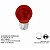 PAR LÂMPADA LED 24V LUZ VERMELHA FREIO LATERAL 3W AUTOPOLI - Imagem 5