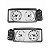 KIT FAROL IVECO STRALIS/TECTOR/CURSOR FUNDO CROMADO H7/H7 - Imagem 2
