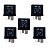 KIT 5 RELE AUXILIAR 12V FIAT/GM 4 TERMINAIS SEM SUPORTE DNI - Imagem 2
