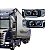 PAR FAROL PARA SCANIA SÉRIE 4/5 PGR FULL LED C/ PISCA E DRL - Imagem 1