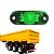 KIT 5 UN LANTERNA LATERAL DELIMITADORA VERDE IMPLEMENTOS EDN - Imagem 5