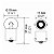 KIT 10 LAMPADAS 67 LUZ PISCA 12V 5W STANDART 1 POLO HELLA - Imagem 5