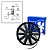 ELETROVENTILADOR VENTOINHA 12V UNIVERSAL 80W (10 PAS) GAUSS - Imagem 2