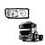 PAR FAROL PARA MERCEDES AXOR LENTE VIDRO FAROL ALTO NINO 24V - Imagem 2
