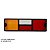 PAR LANTERNA TRASEIRA PARA SCANIA 113/143 TRICOLOR COM VIGIA - Imagem 2