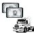 PAR FAROL AUXILIAR NEBLINA CRISTAL PARA MERCEDES SCANIA NINO - Imagem 1