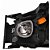 PAR FAROL PARA SCANIA S5 09-2019 H7 H1 LD E LE MÁSCARA NEGRA - Imagem 2