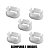 KIT 10 BUCHA OVAL REDONDA PARA VOLVO FH13 DE 2010 A 2015 EDN - Imagem 3