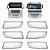 KIT 6 LENTES FAROL AUXILIAR PARA MAN  TGX CRISTAL LD/ LE EDN - Imagem 1