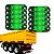 KIT 10 LANTERNA LATERAL DELIMITADORA VERDE PARA IMPLEMENTOS - Imagem 1