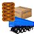 KIT 5 LANTERNA LATERAL PARA FACCHINI 24V COM CABO ASPOCK - Imagem 1