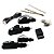 KIT TRAVA ELETRICA 12V 4 PORTAS PARA CARRO VAN FIAT GM DNI - Imagem 2