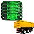 KIT 5 UN LANTERNA LATERAL DELIMITADORA VERDE IMPLEMENTOS EDN - Imagem 1