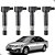Kit 4 Bobina Ignição Honda Civic 1.7 2002 2003 2004 2005 - Imagem 1