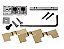 Trava Avulsa GOTOH para Floyde Rose mod. GHL2 - 43 mm C Cromada os parafusos prendem pela parte da frente do braço - Imagem 1