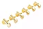 Tarraxas Gotoh Mod. SG 381-07L - GG - 6 em linha Cor: GG Dourada - Imagem 1