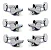 Tarraxas Gotoh Mod. SG 381-07 - C - 3L+3R Cor: C Cromada - Imagem 1