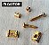 RG130-GG Gotoh Rebaixador de cordas tipo gaivota - roldana Dourado (unidade) - Imagem 1