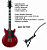 Guitarra IBANEZ GAX30 - 2 captadores Humbuckers cor: TCR - Imagem 1